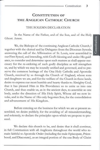 Constitution and Canons of the ACC